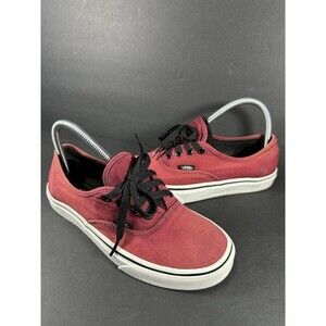 Vans Authentic Lo Pro Maroon Canvas Low-Top Skate Shoes - Women’s 7.5 / Men’s 6
